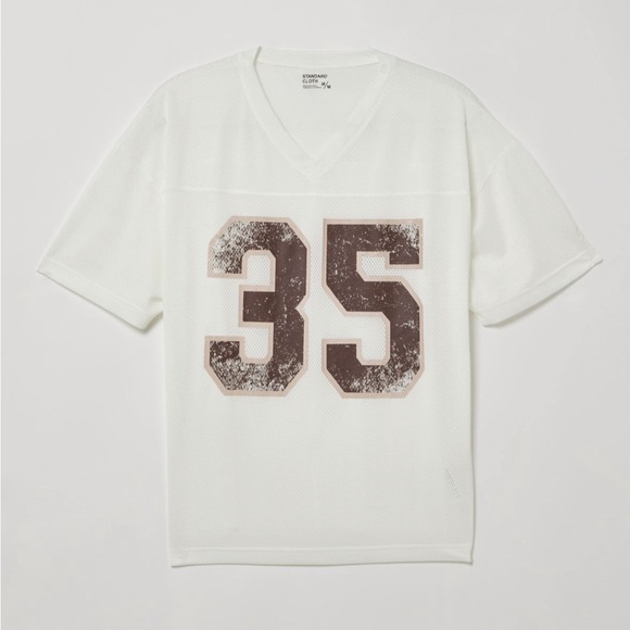 Urban Outfitters Standard Cloth Football Jersey Tee - Picture 1 of 5